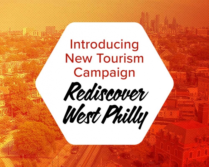 A graphic depicting a header image for Rediscover West Philly 