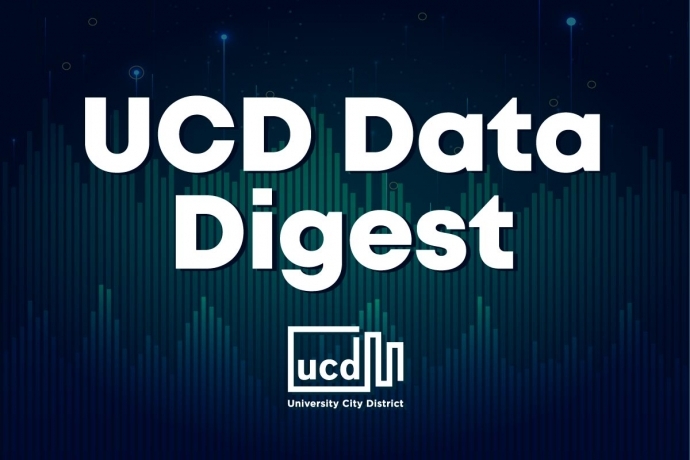 A graphic depicting the logo for the UCD Data Digest