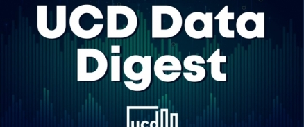 A graphic depicting the logo for the UCD Data Digest