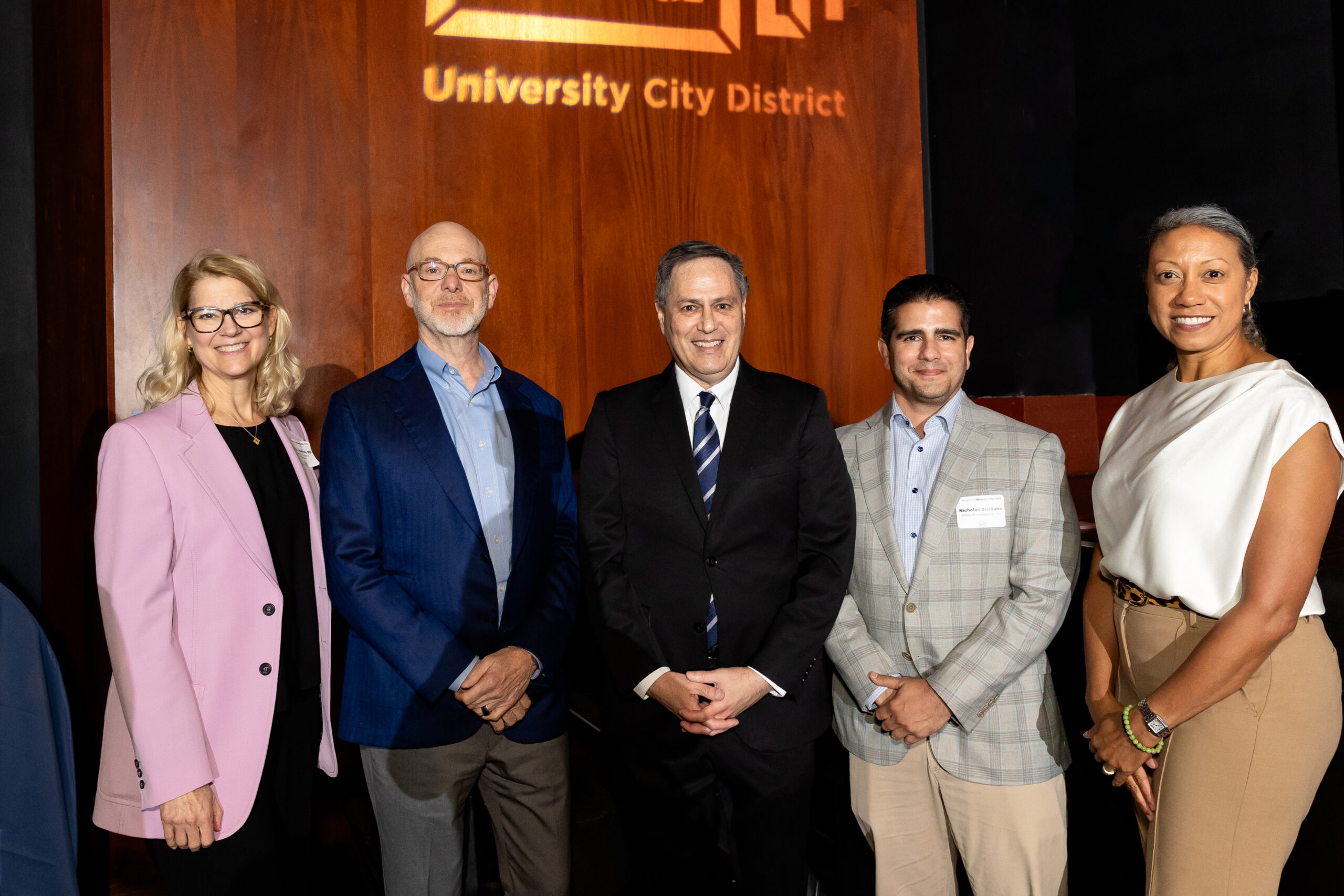 Speakers at the 2025 State of University City event