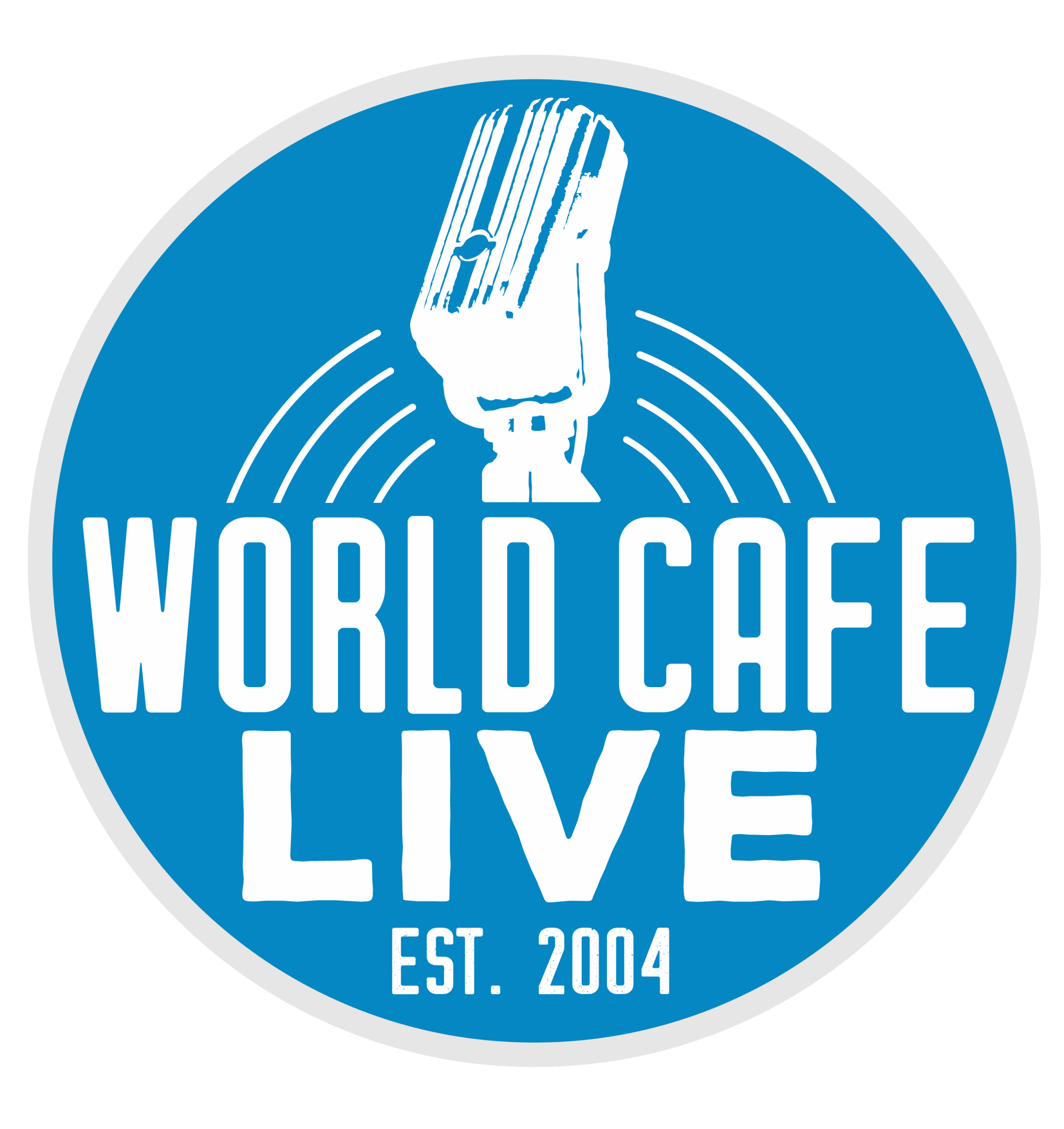 the logo for World Cafe Live