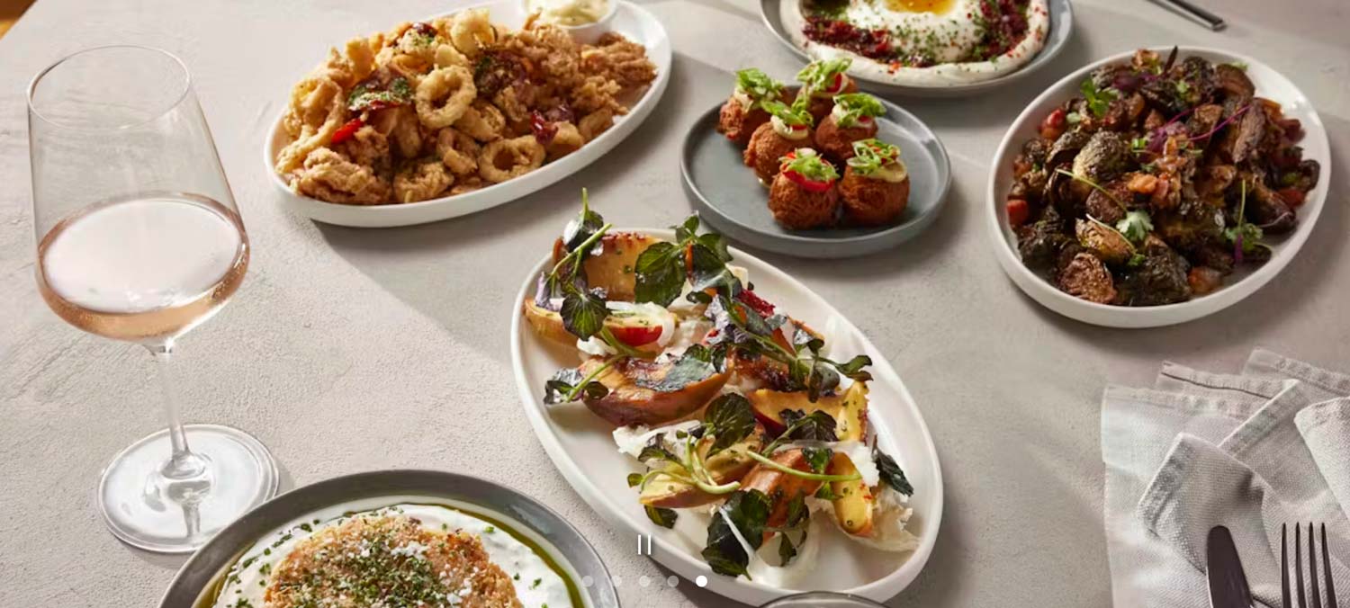 A spread of food from Co-Op Restaurant & Bar