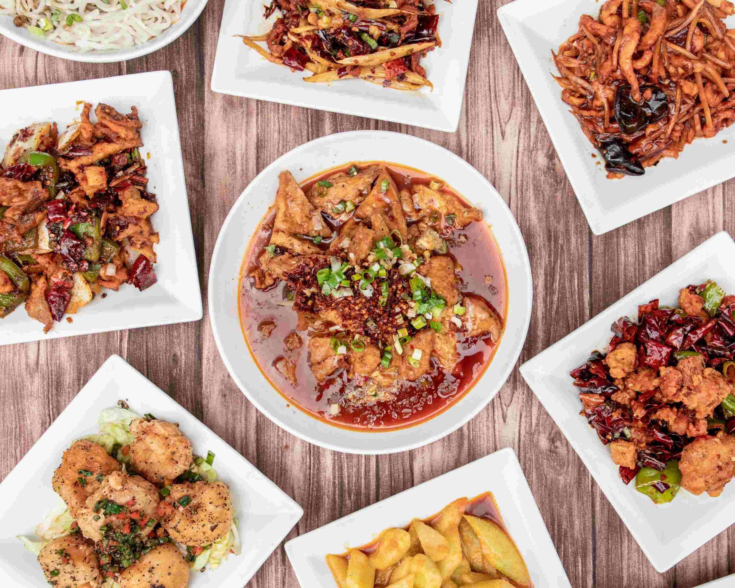 A spread of food from Han Dynasty