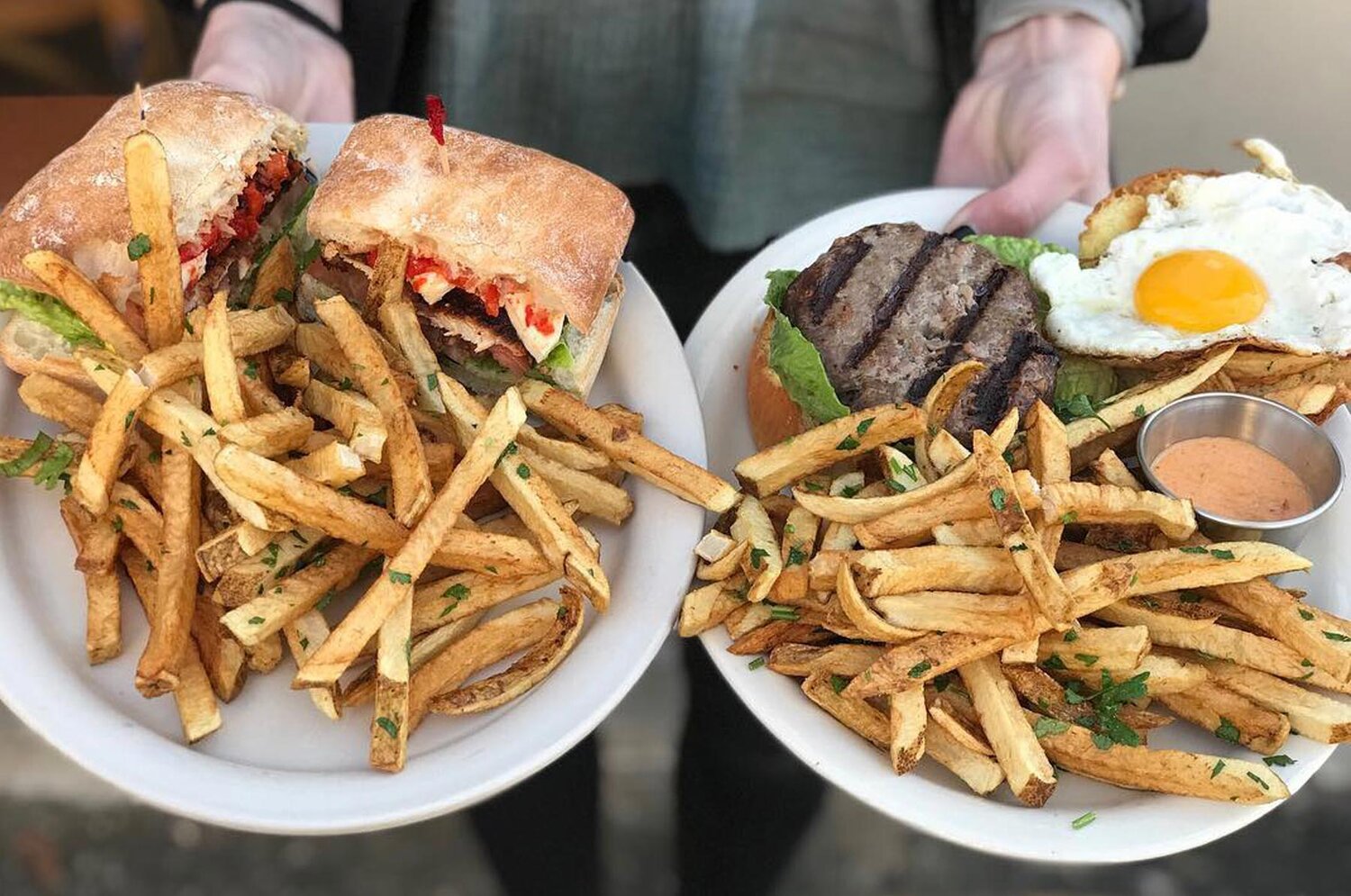 Sandwiches with French Fries from Renata's Kitchen