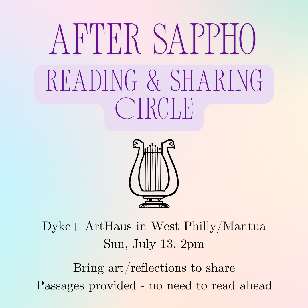 After Sappho Reading Circle Promotional Graphic