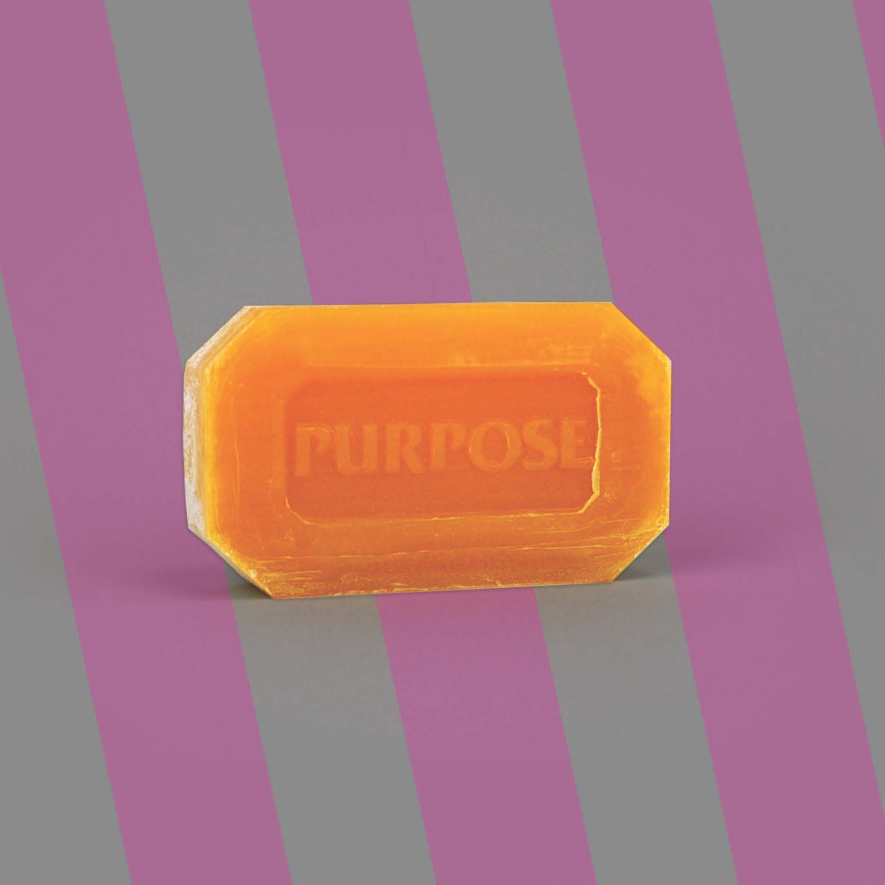 Promotional graphic for "Purpose" exhibit
