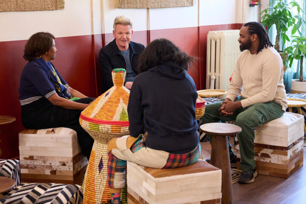 Gordon Ramsey sits down with restaurant owners at Dahlak