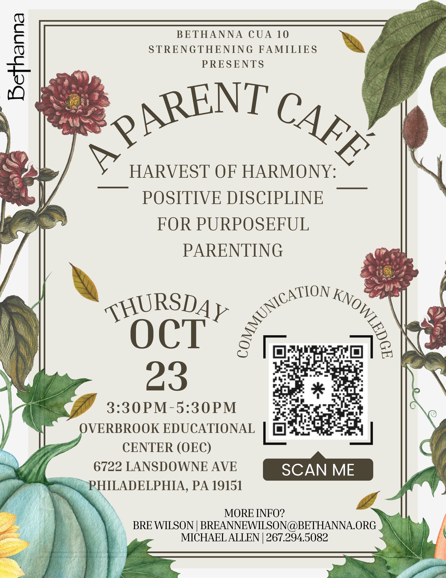 Parent Cafe promotional graphic