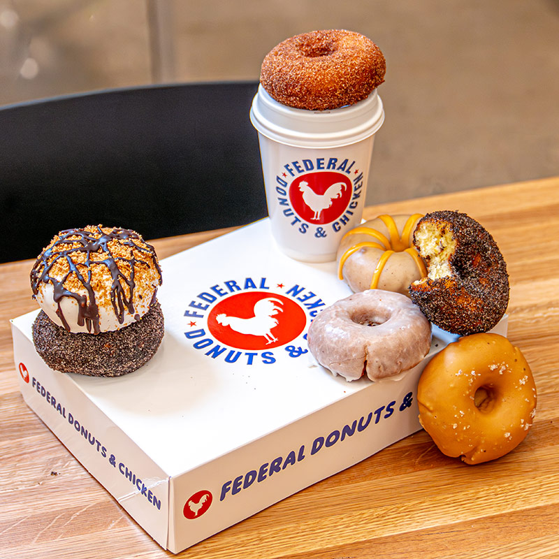 Chicken and donuts from Federal Donuts & Chicken