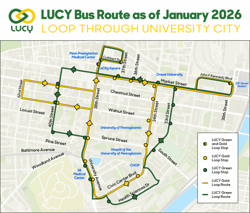 LUCY Bus Route Map