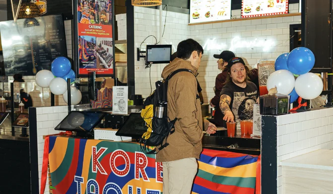 Korea Taqueria during its grand opening in franklins table