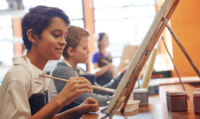 Children's art class