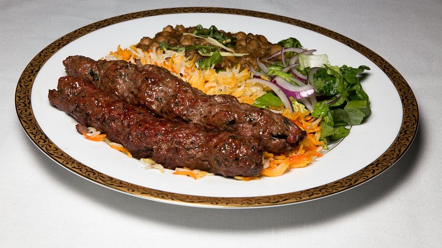 A plate of food from Kabokeesh, the University City restaurant