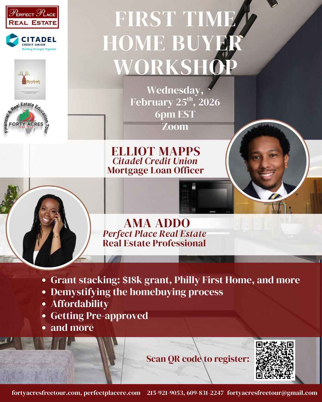 Promotion Graphic by FREE Real Estate for a First Time Home Buyers workshop