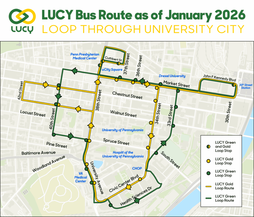 LUCY Bus Route Map