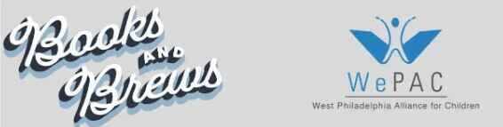 Logo for books & Brews and WePAC