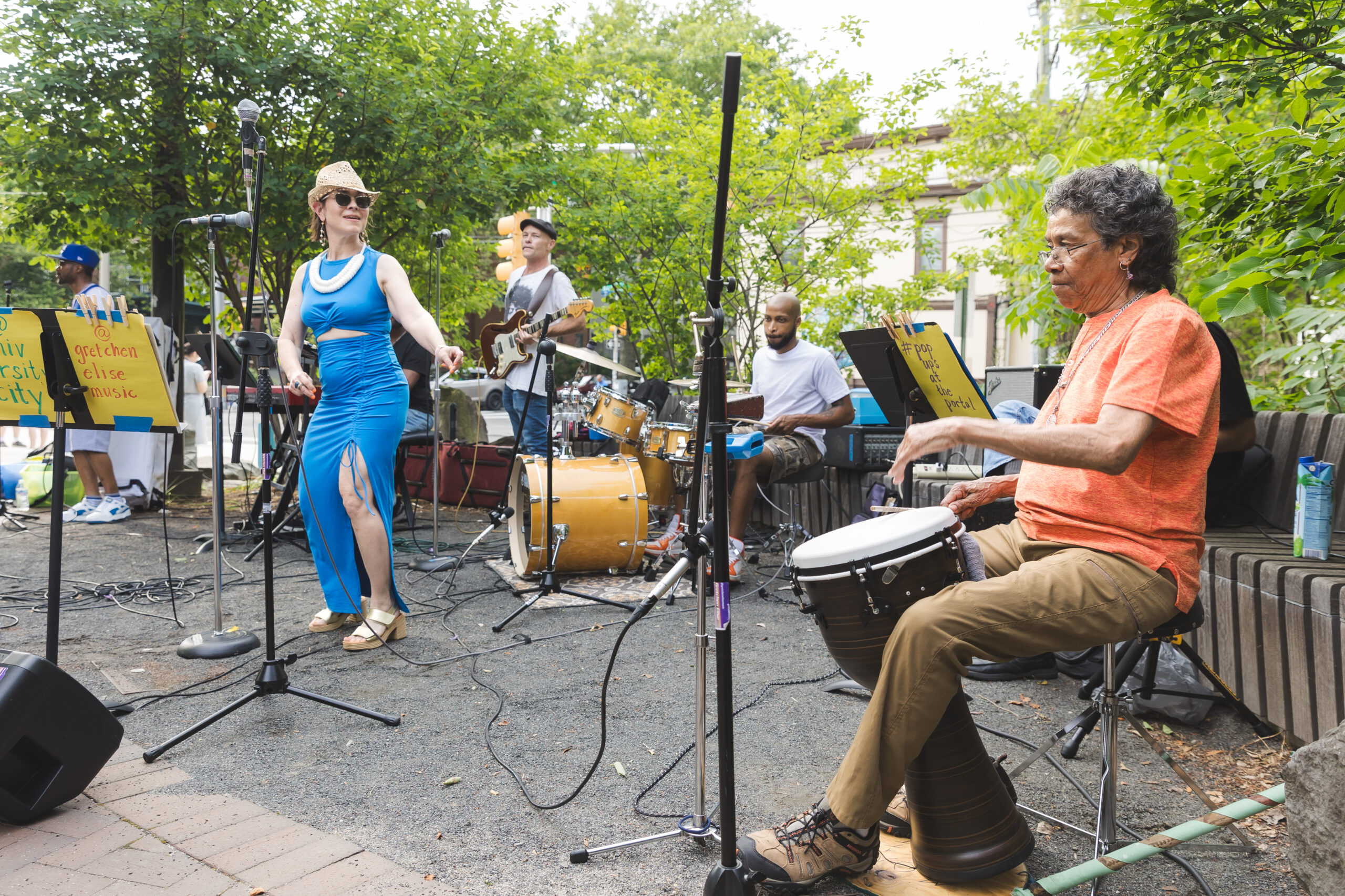 Gretchen Elise performs at Trolley Portal Gardens
