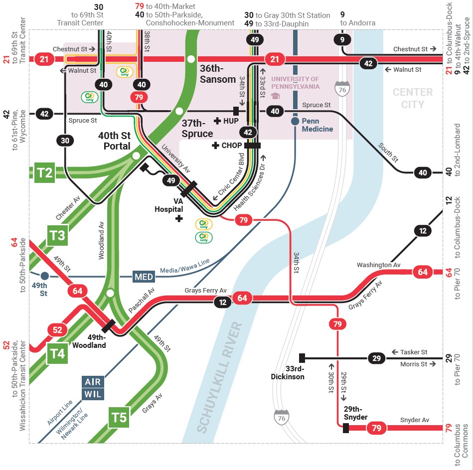 SEPTA Bus Map
